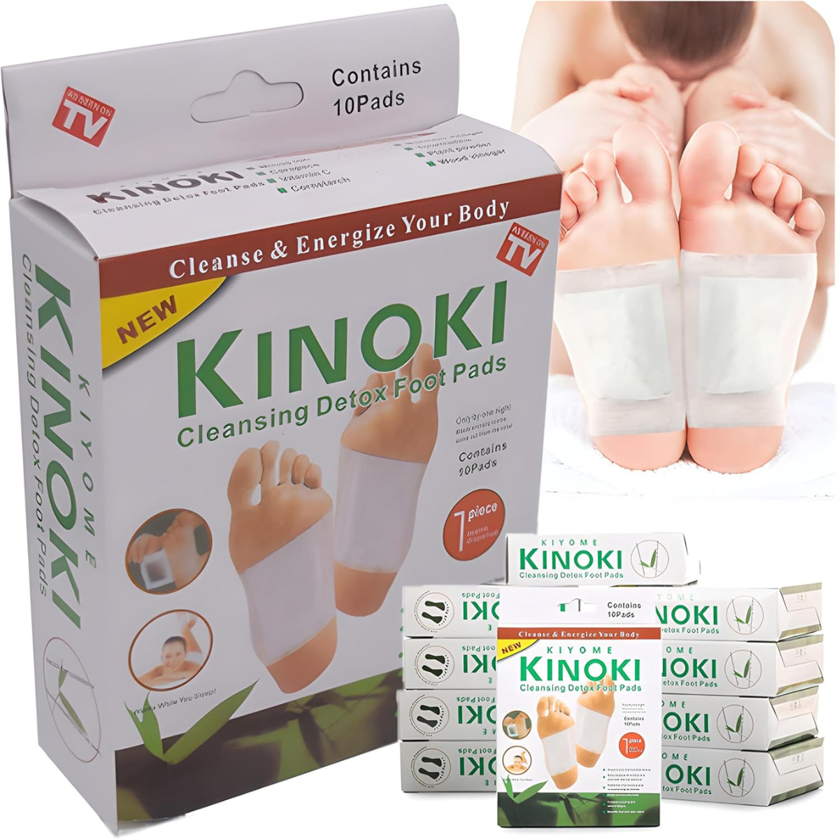 PARCHES DESINTOXICANTES KINOKI™ - OFERTA LLEVA 100 UNIDADES