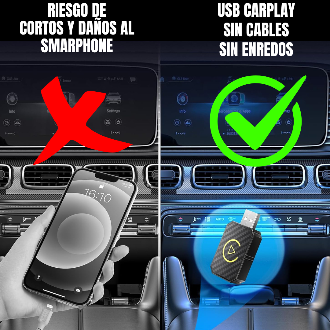 ¡EXCLUSIVO! MÓDULO USB CARPLAY SIN CABLES