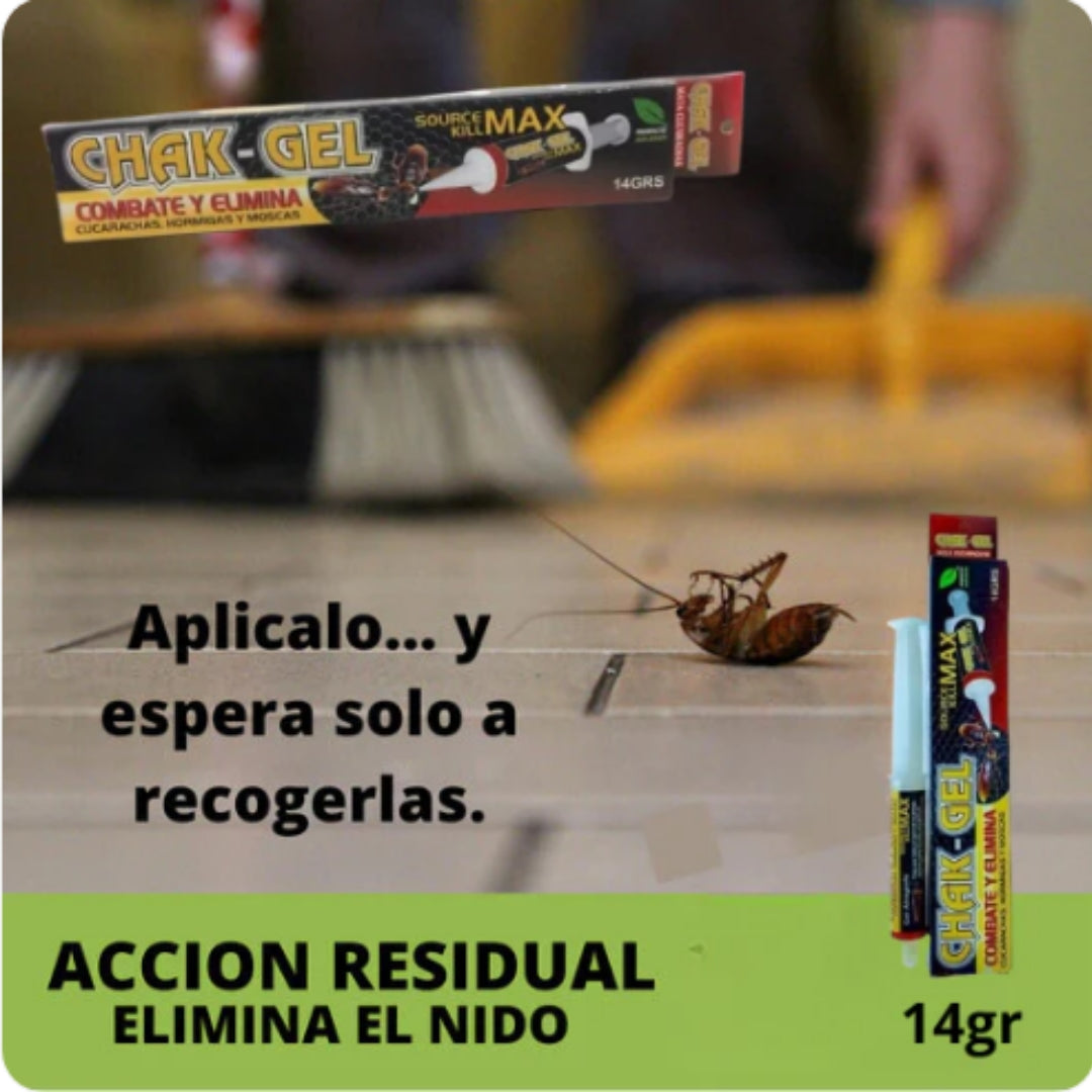 CHAK GEL® - EXTERMINA LAS CUCARACHAS CON UNA SOLA GOTA🪳 - Paga 1 Lleva 2