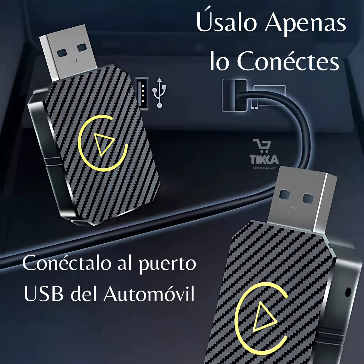 ¡EXCLUSIVO! MÓDULO USB CARPLAY SIN CABLES