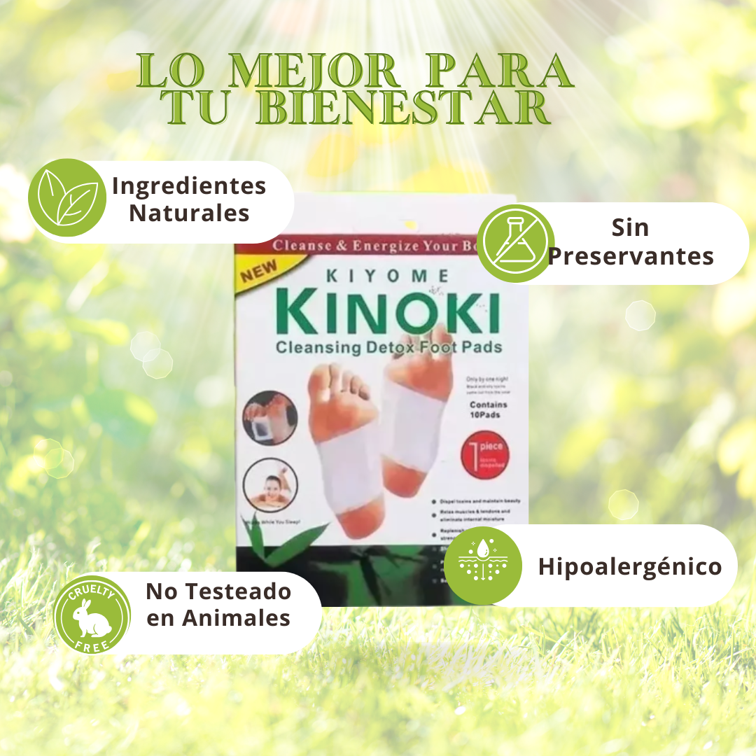 PARCHES DESINTOXICANTES KINOKI™ - OFERTA LLEVA 100 UNIDADES