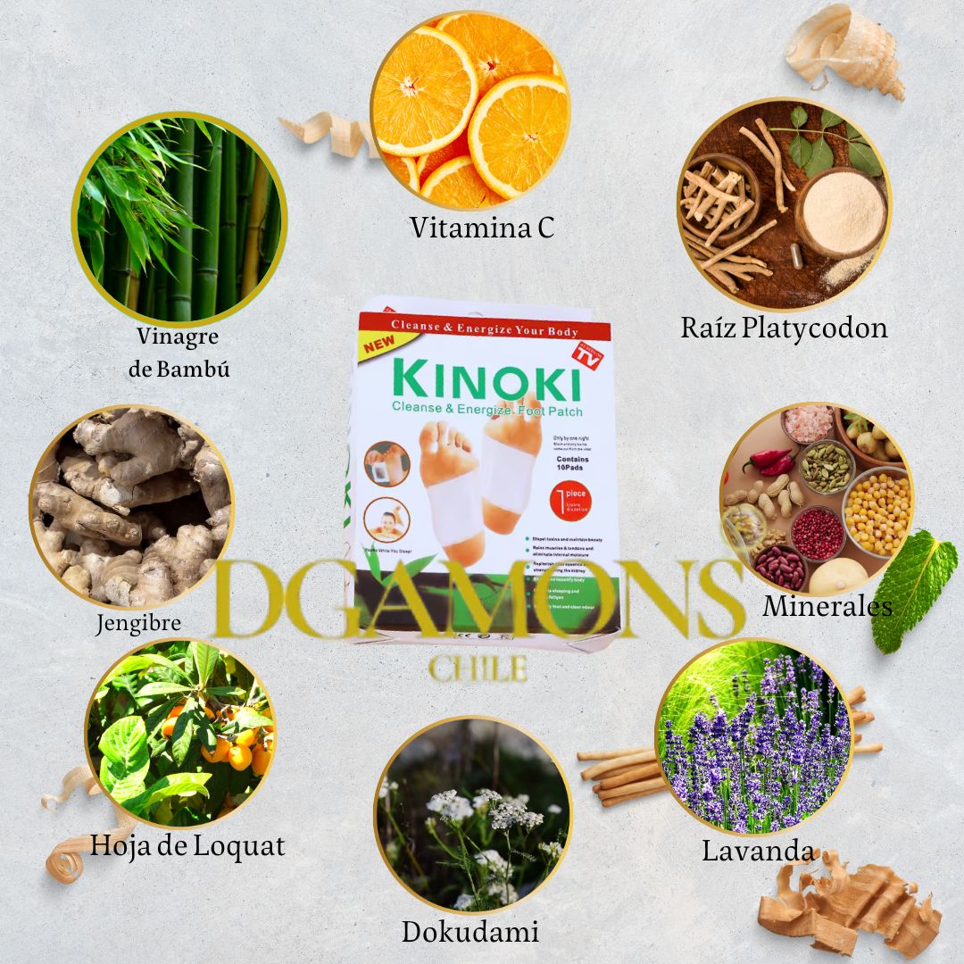 PARCHES DESINTOXICANTES KINOKI™ - OFERTA LLEVA 100 UNIDADES