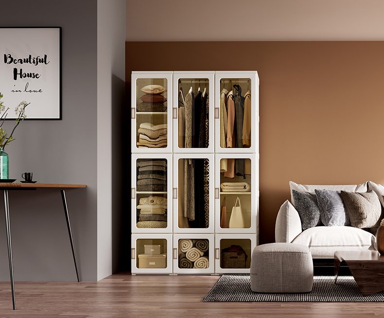 Armario Closet Doble Desarmable Portatil