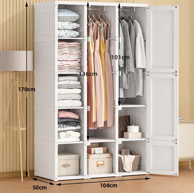 Armario Closet Doble Desarmable Portatil