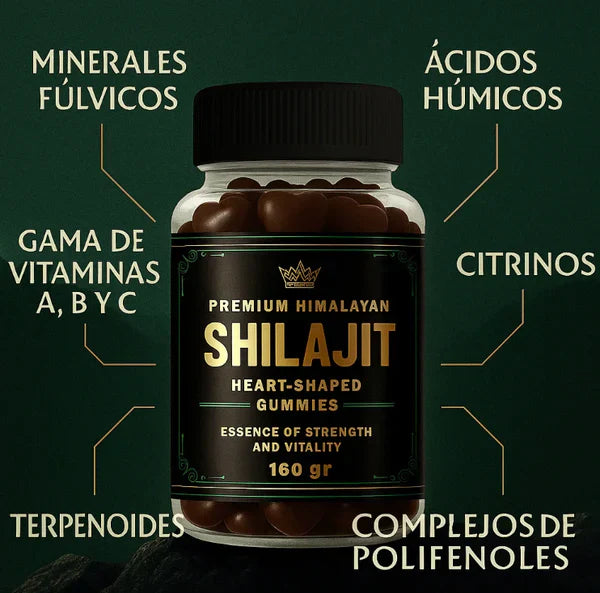 Gomas Shilajit Premium 160g + Energia + Vitalidade e Frete Grátis!