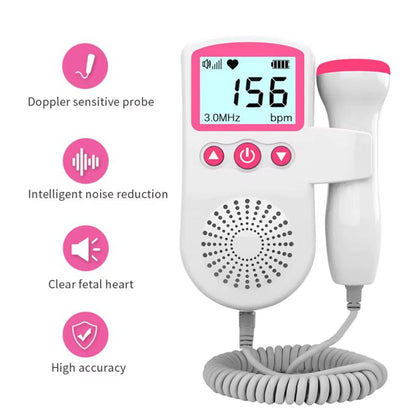 Monitor de frecuencia cardíaca Doppler fetal