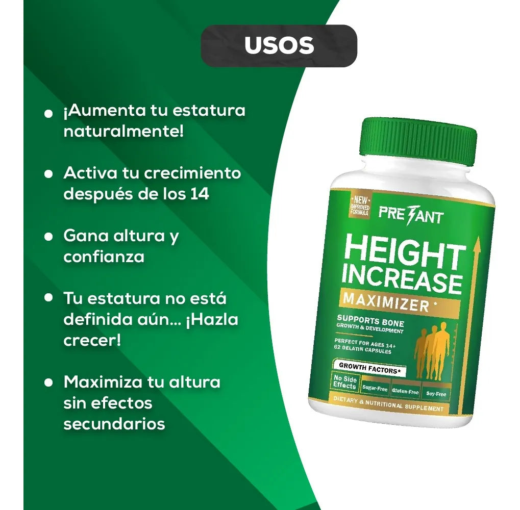 Pretant Height Increase - PAGA 1 LLEVA 2 SOLO HOY