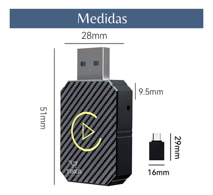 ¡EXCLUSIVO! MÓDULO USB CARPLAY SIN CABLES