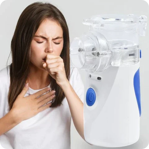 Nebulizador e inhalador silencioso portátil