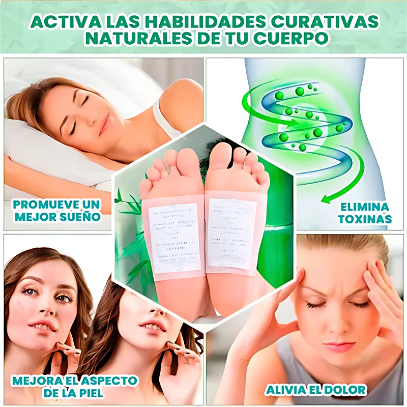 Parches DETOX™ para Pies con Fórmula Natural - 30 Parches