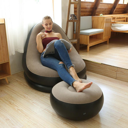Puff Inflable Portátil Ultra Lounge 2 en 1 - Envío Gratis Solo Hoy