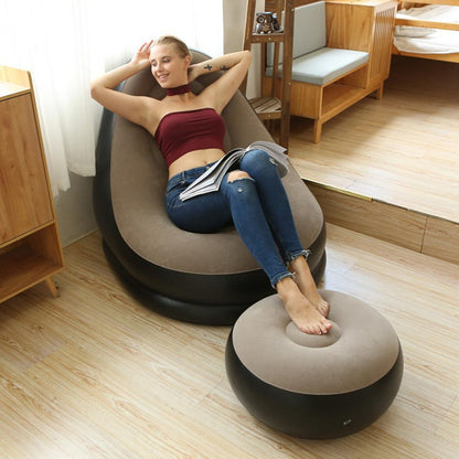 Puff Inflable Portátil Ultra Lounge 2 en 1 - Envío Gratis Solo Hoy