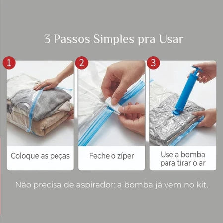 Vacuum Storage + Bomba de aire y 5 unidades