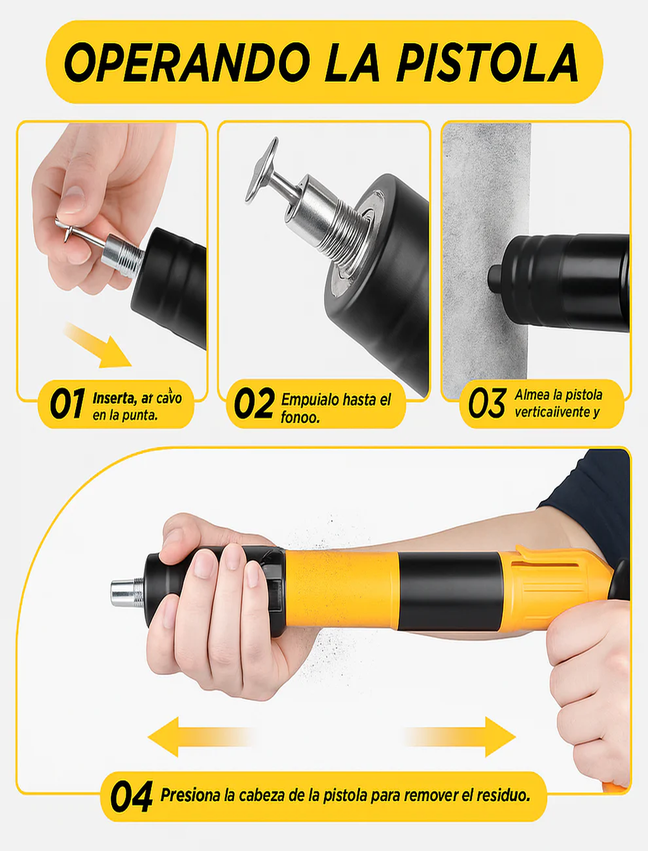 Pistola De Clavos Heavy Impact  + Regalo